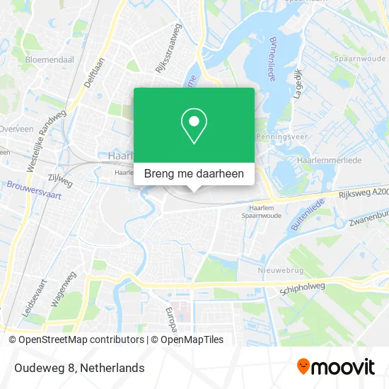 Oudeweg 8 kaart