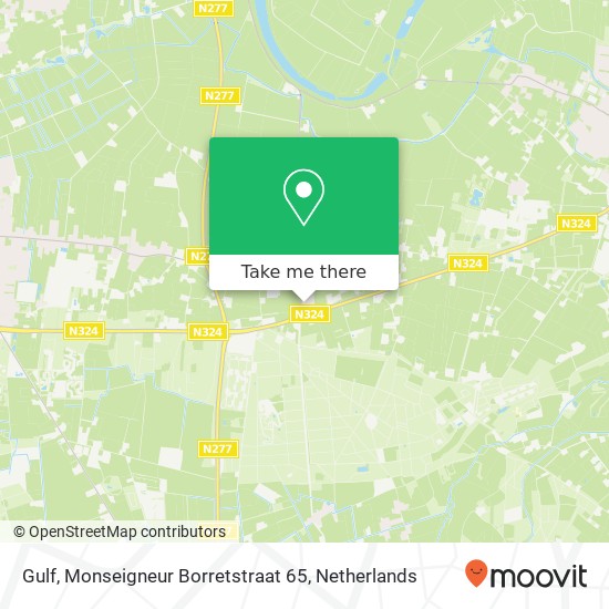 Gulf, Monseigneur Borretstraat 65 kaart