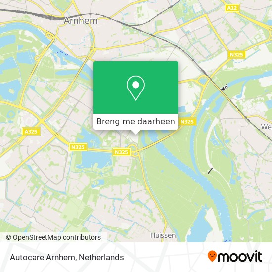 Autocare Arnhem kaart