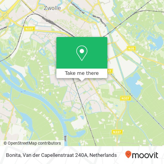 Bonita, Van der Capellenstraat 240A kaart