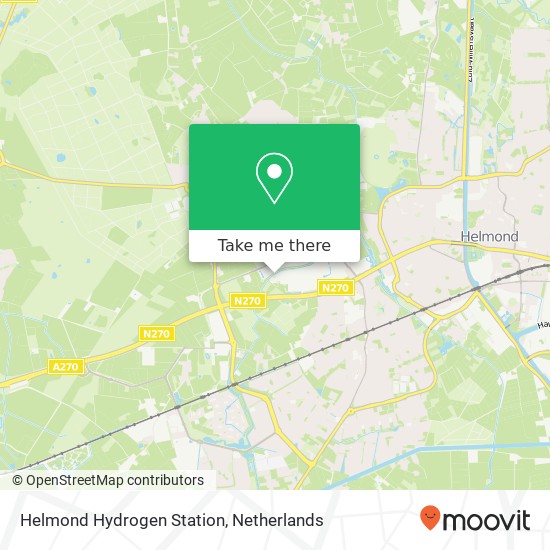 Helmond Hydrogen Station, Automotive Campus kaart