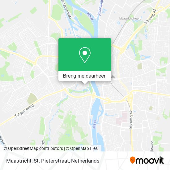 Maastricht, St. Pieterstraat kaart
