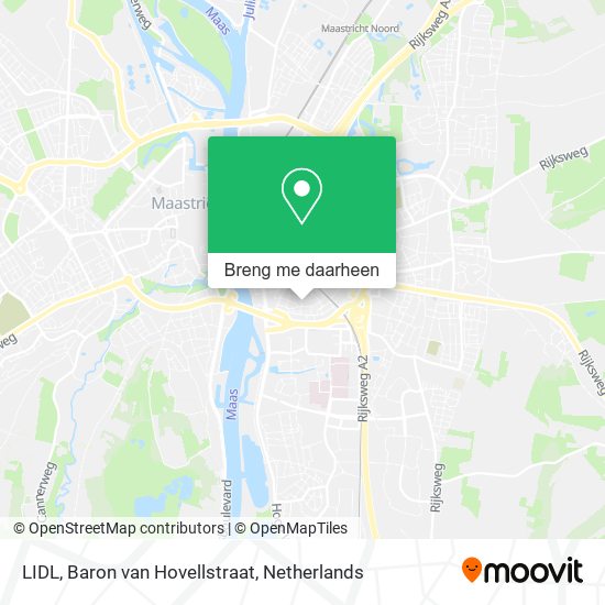 LIDL, Baron van Hovellstraat kaart