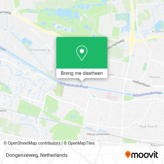 Dongenseweg kaart
