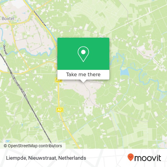 Liempde, Nieuwstraat kaart
