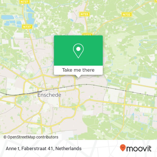 Anne t, Faberstraat 41 kaart