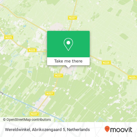 Wereldwinkel, Abrikozengaard 5 kaart