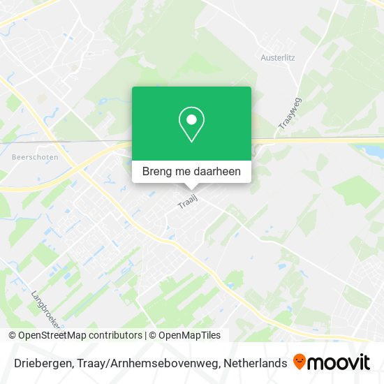 Driebergen, Traay / Arnhemsebovenweg kaart