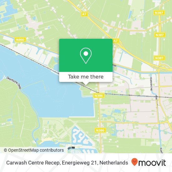 Carwash Centre Recep, Energieweg 21 kaart