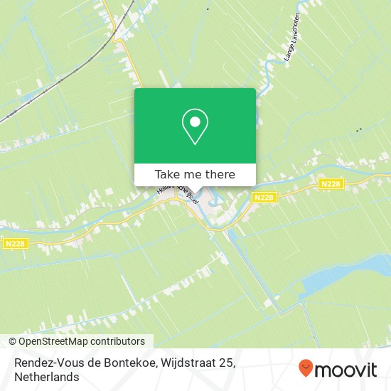 Rendez-Vous de Bontekoe, Wijdstraat 25 kaart