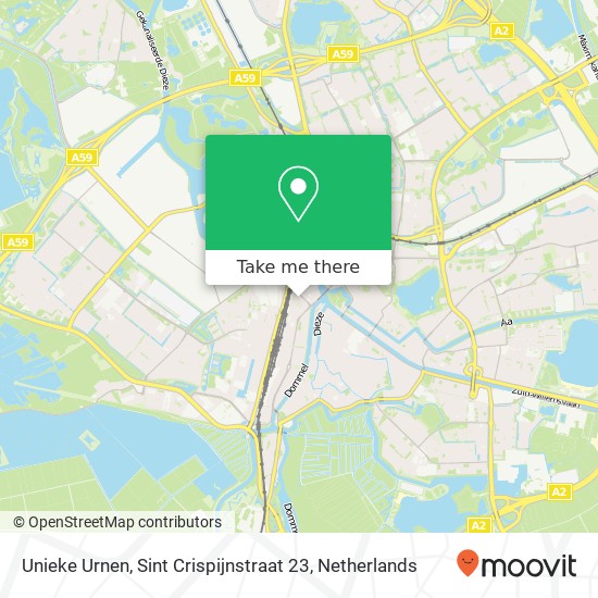 Unieke Urnen, Sint Crispijnstraat 23 kaart