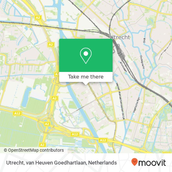 Utrecht, van Heuven Goedhartlaan kaart