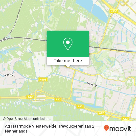 Ag Haarmode Vleuterweide, Trevouxperenlaan 2 kaart