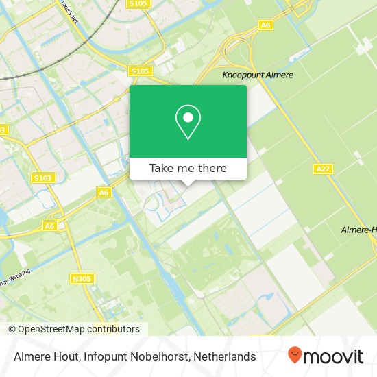 Almere Hout, Infopunt Nobelhorst kaart