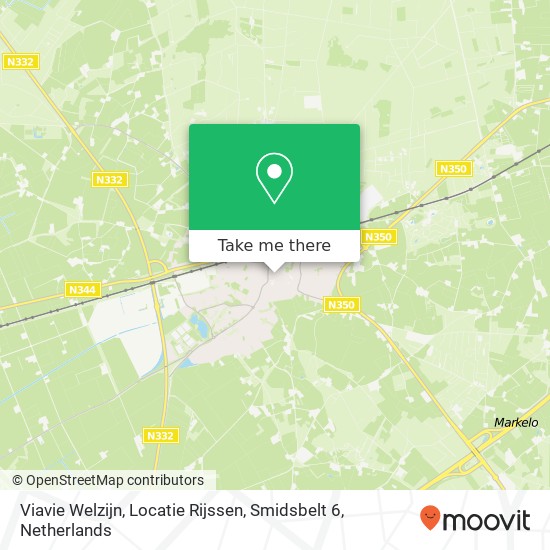 Viavie Welzijn, Locatie Rijssen, Smidsbelt 6 kaart