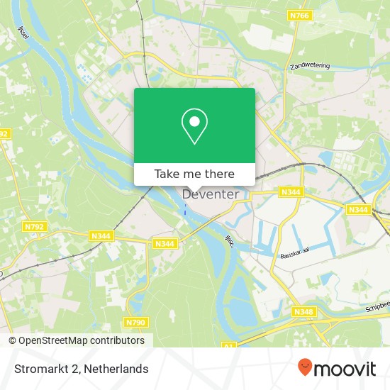 Stromarkt 2, 7411 PJ Deventer kaart