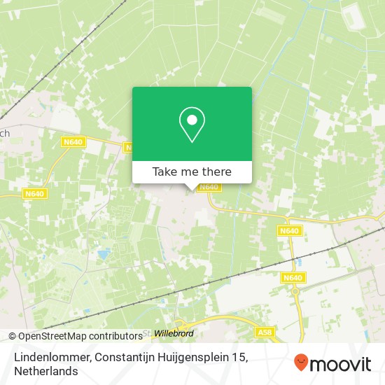 Lindenlommer, Constantijn Huijgensplein 15 kaart