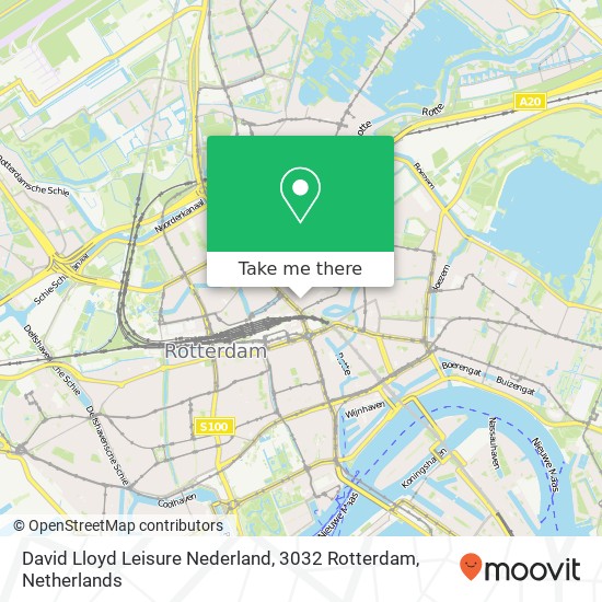 David Lloyd Leisure Nederland, 3032 Rotterdam kaart
