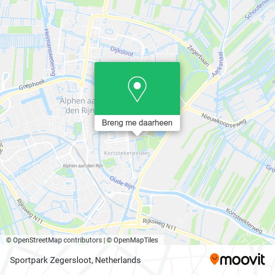 Sportpark Zegersloot kaart