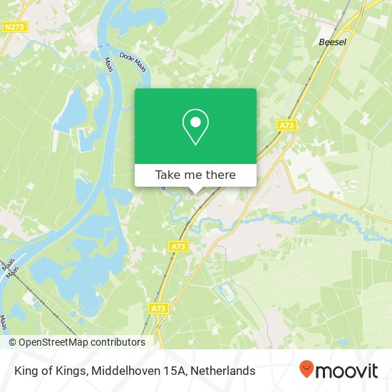King of Kings, Middelhoven 15A kaart