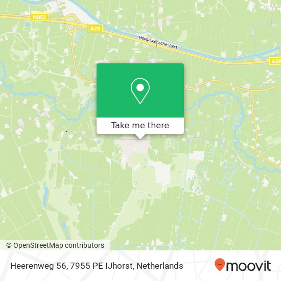 Heerenweg 56, 7955 PE IJhorst kaart