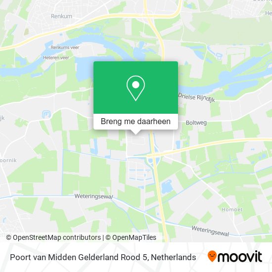 Poort van Midden Gelderland Rood 5 kaart
