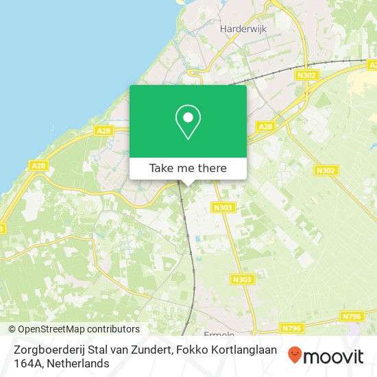 Zorgboerderij Stal van Zundert, Fokko Kortlanglaan 164A kaart
