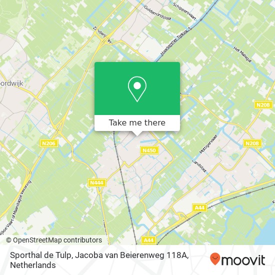 Sporthal de Tulp, Jacoba van Beierenweg 118A kaart