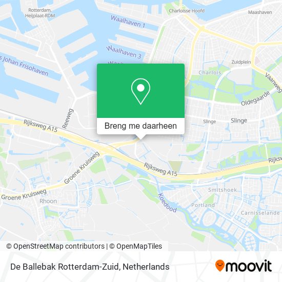 De Ballebak Rotterdam-Zuid kaart