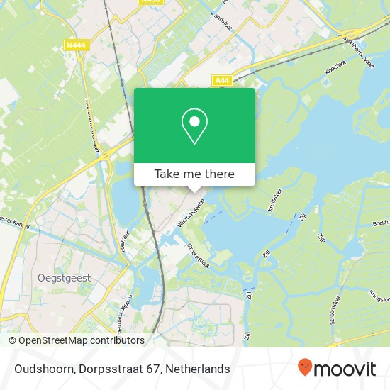 Oudshoorn, Dorpsstraat 67 kaart