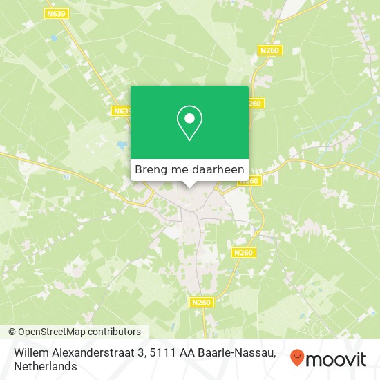 Willem Alexanderstraat 3, 5111 AA Baarle-Nassau kaart