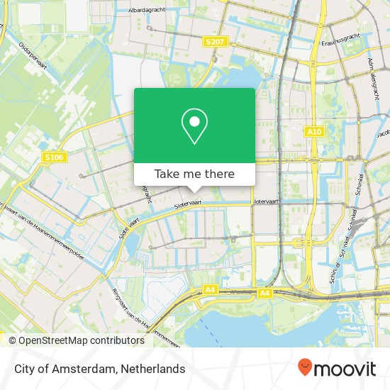 City of Amsterdam kaart