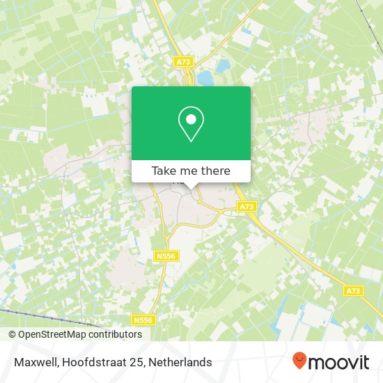 Maxwell, Hoofdstraat 25 kaart