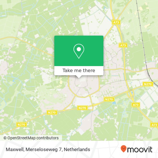 Maxwell, Merseloseweg 7 kaart