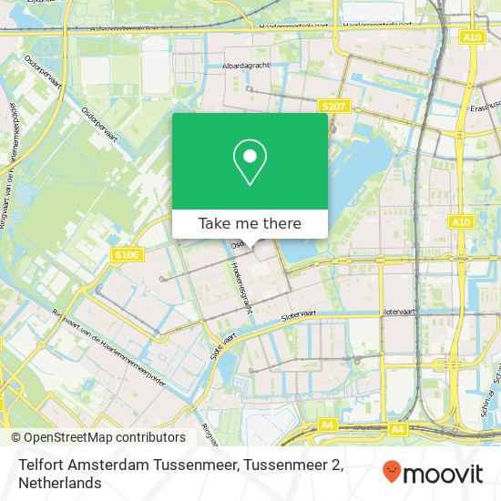 Telfort Amsterdam Tussenmeer, Tussenmeer 2 kaart