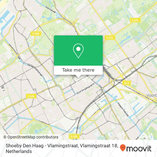 Shoeby Den Haag - Vlamingstraat, Vlamingstraat 18 kaart