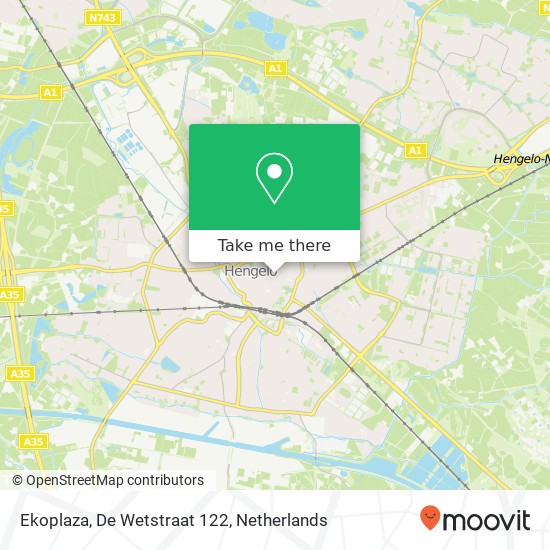 Ekoplaza, De Wetstraat 122 kaart