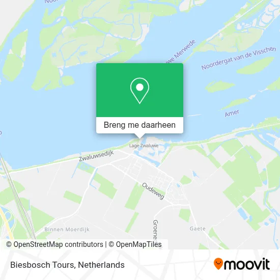 Biesbosch Tours kaart