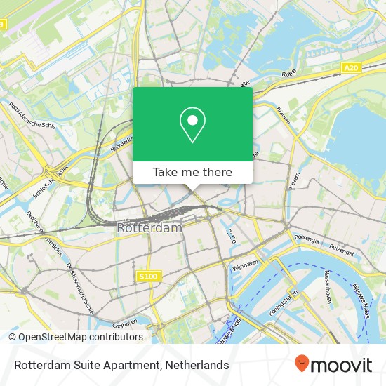 Rotterdam Suite Apartment kaart