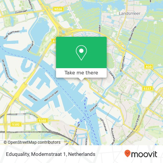 Eduquality, Modemstraat 1 kaart