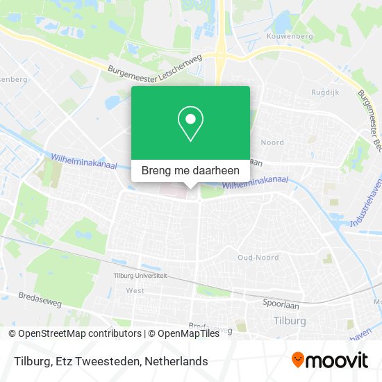 Tilburg, Etz Tweesteden kaart