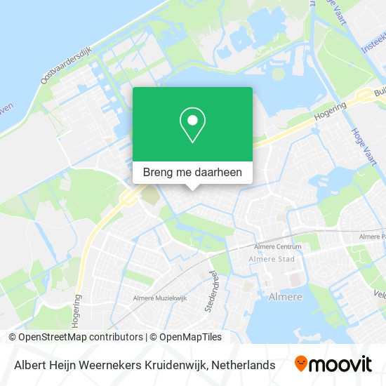 Albert Heijn Weernekers Kruidenwijk kaart