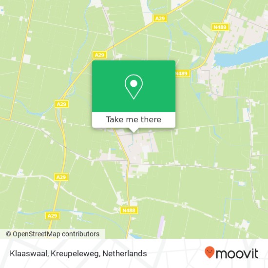 Klaaswaal, Kreupeleweg kaart