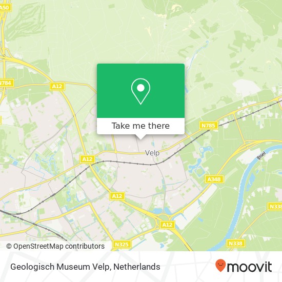 Geologisch Museum Velp kaart