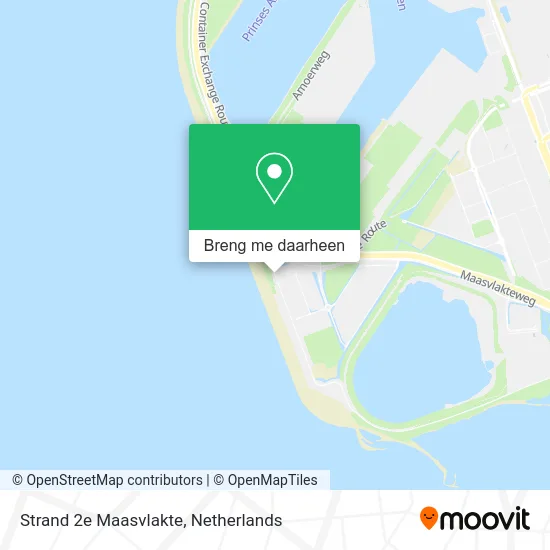 Strand 2e Maasvlakte kaart