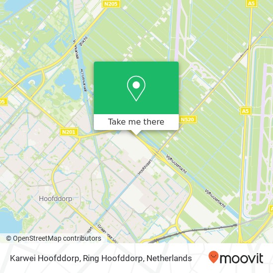 Karwei Hoofddorp, Ring Hoofddorp kaart