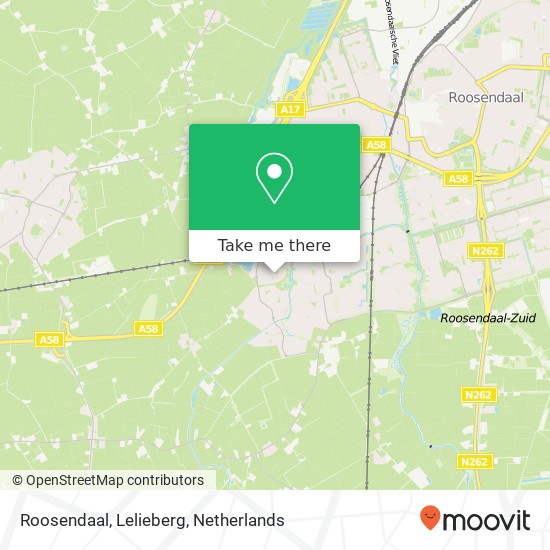 Roosendaal, Lelieberg kaart