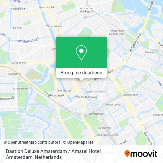 Bastion Deluxe Amsterdam / Amstel Hotel Amsterdam kaart
