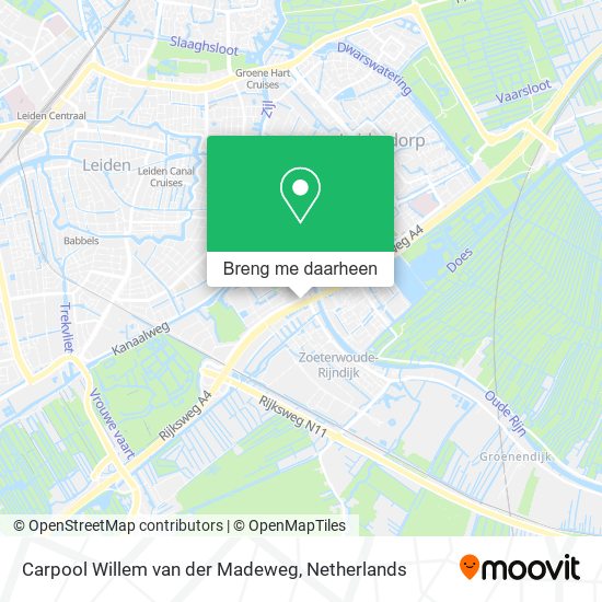 Carpool Willem van der Madeweg kaart