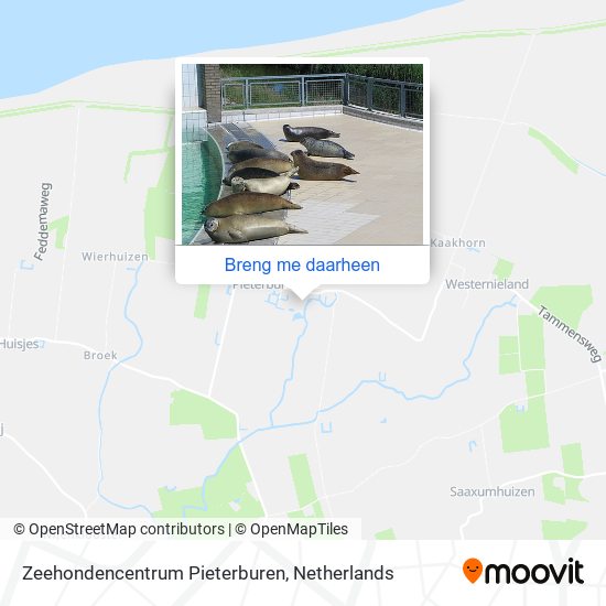 Zeehondencentrum Pieterburen kaart